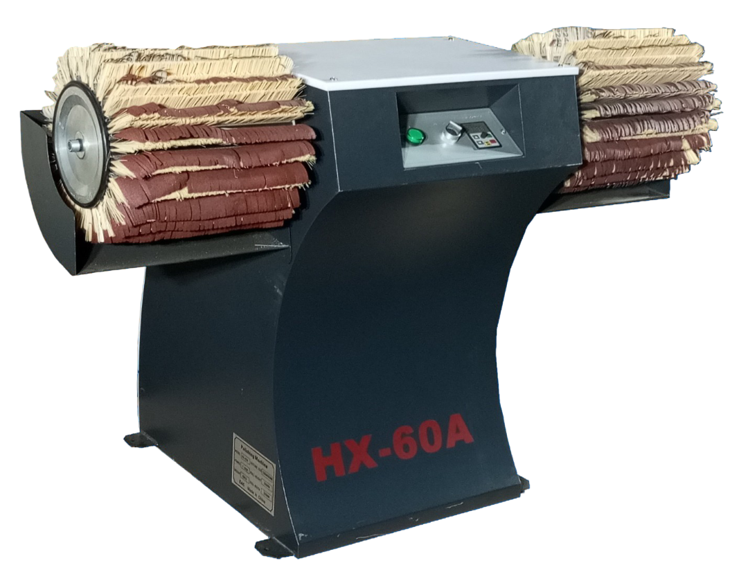 Станок шлифовальный HX-60A с 2-мя лепестково-щёточными барабанами